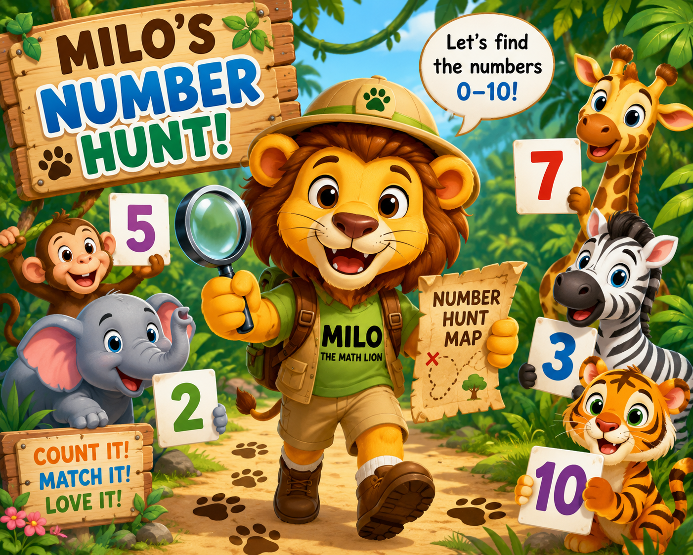 Kindergarten Unit 1 Lesson 2: Milo's Number Hunt